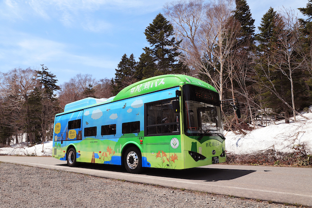 02 比亚迪纯电动巴士在尾濑国立公园投入运营.jpg