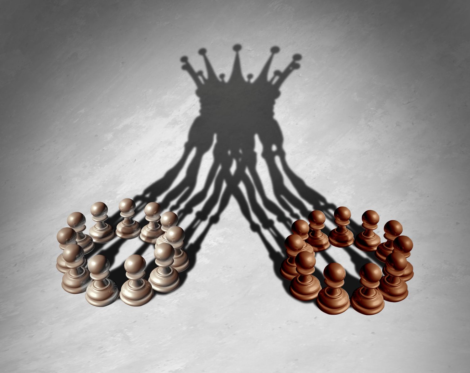 摄图网_300852189_商业集领导种并购企业队合作,将优势国际象棋棋子,个国王的皇冠,投下阴影三维插图商业集领导(企业商用).jpg