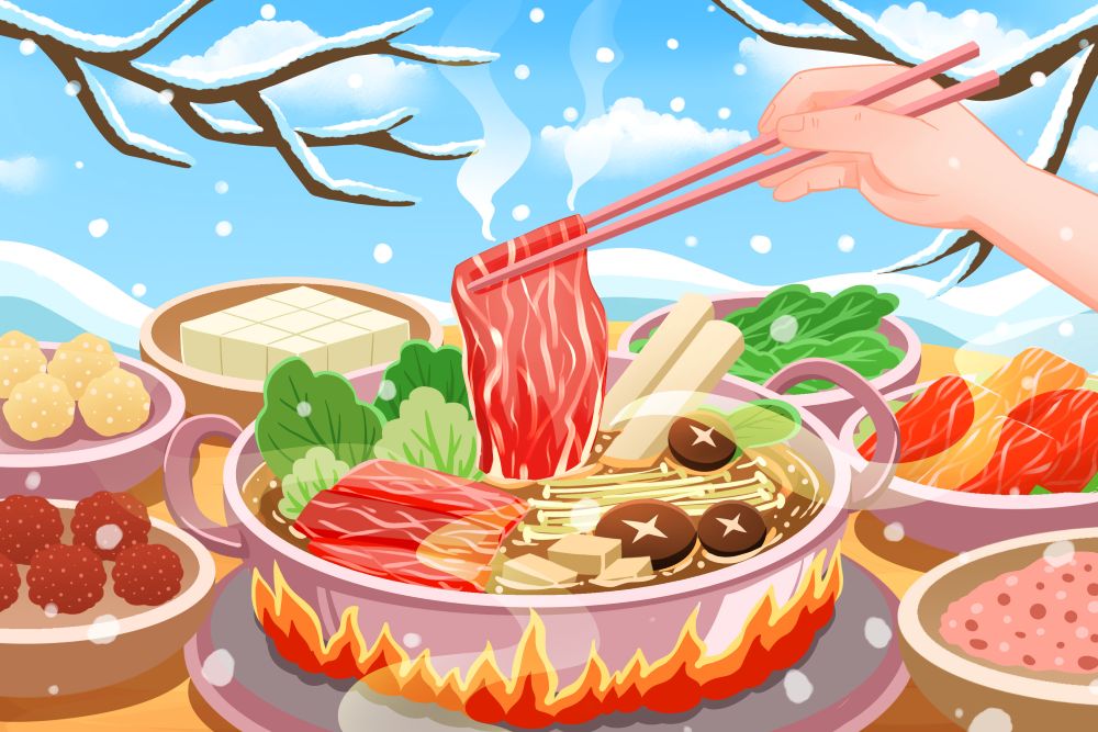摄图网_402669575_小雪节气吃火锅取暖插画(企业商用).jpg